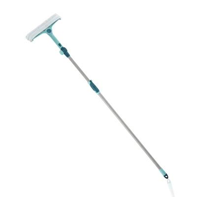 Щетка Leifheit W&F Cleaner L для мытья окон с губкой и телескопической ручкой, 130-210см