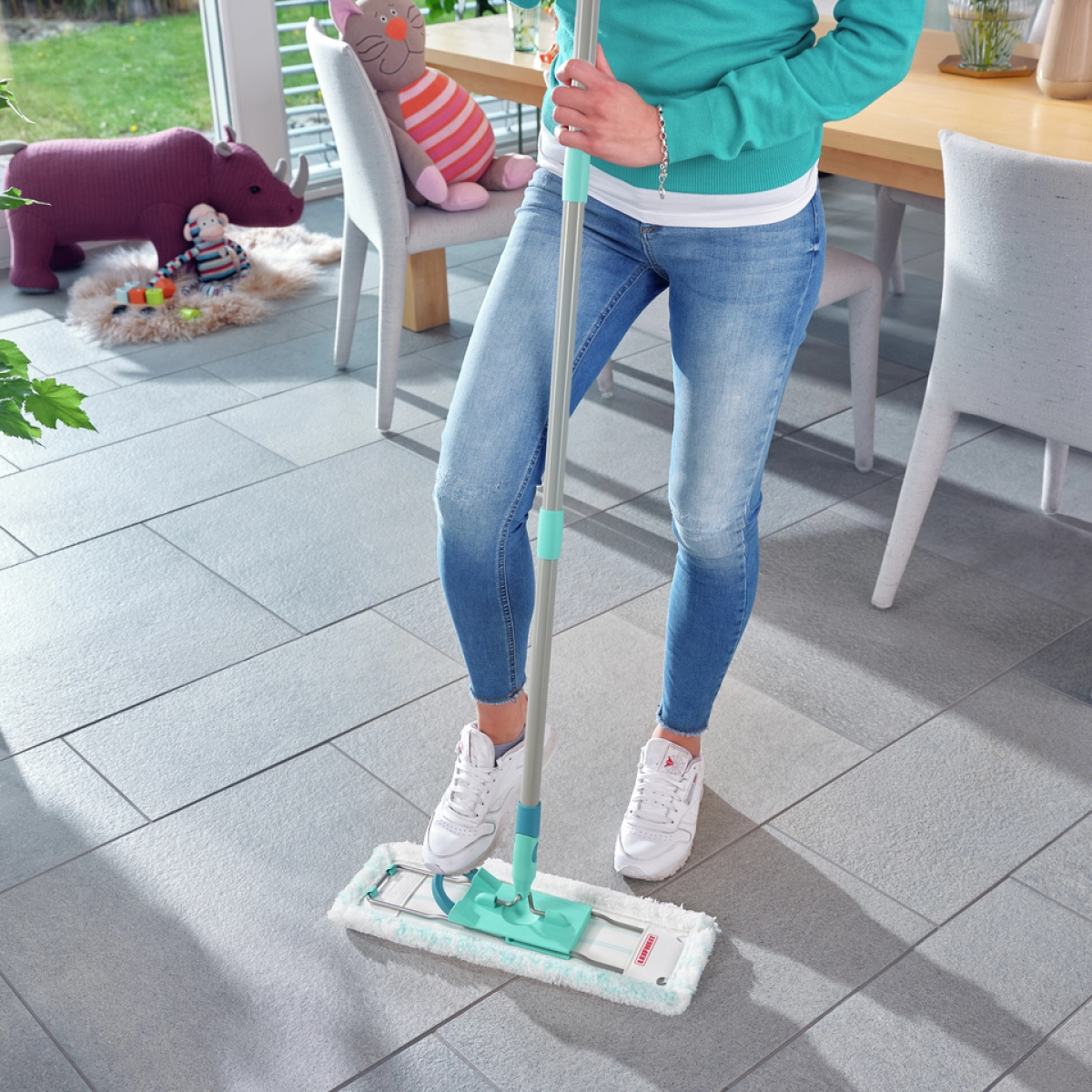 Хозяйственная швабра Leifheit Profi XL Micro Duo в фирменной коробке* фото 4