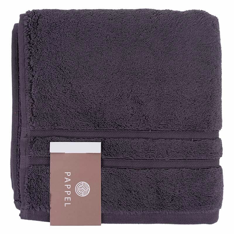 2 Полотенце махровое Pappel Cirrus/S 50x100см, цвет антрацит фото 2