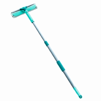 Щётка для мытья окон с губкой и телескопической ручкой Leifheit Basic Wet & Dry (100-155см)