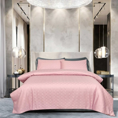Полноразмерное изображение Комплект постельного белья 2-спальный Pappel Jacquard Pink