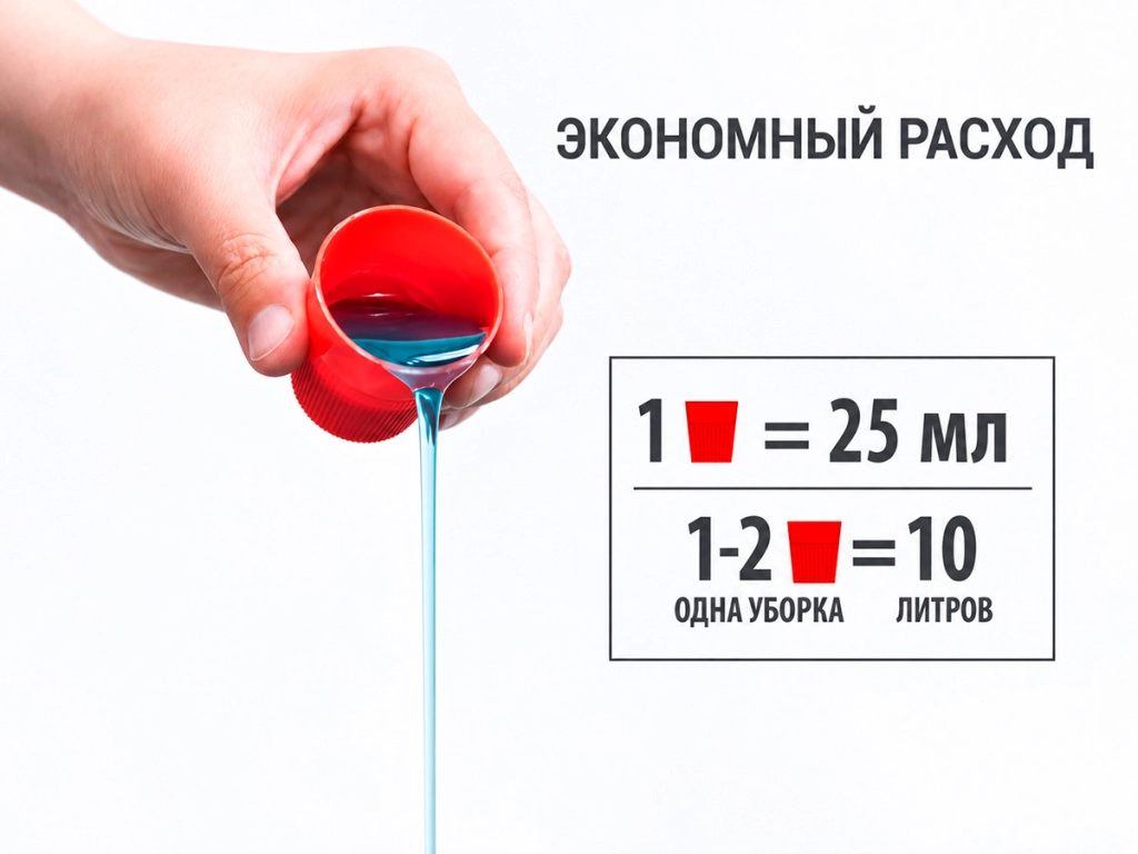 Рекомендация по расходу экологичного для геля для пола Hausmann