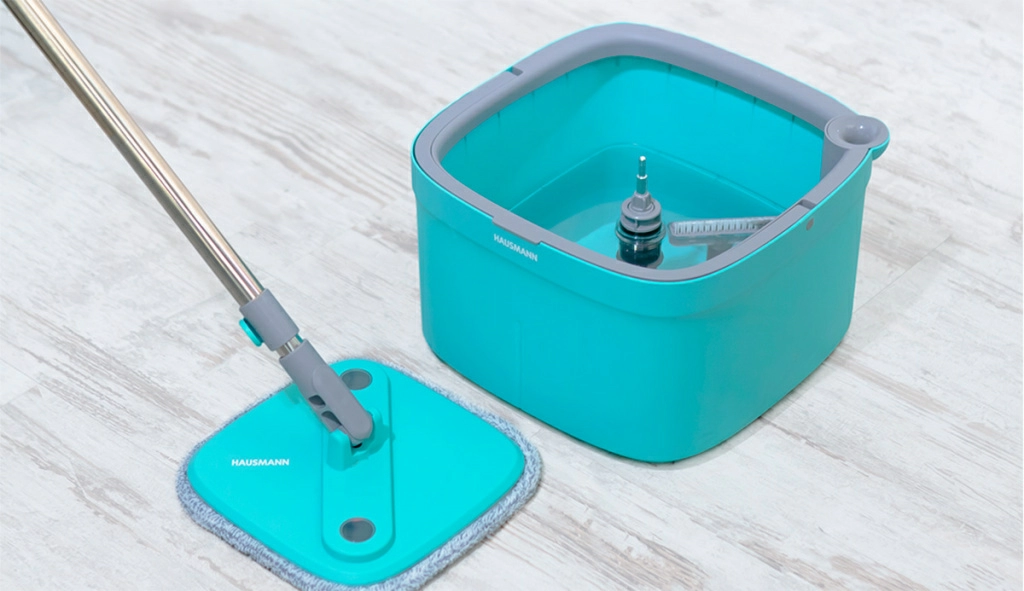 комплект для уборки пола Hausmann Cosmic Niagara: швабра и ведро с системой отжима HM-S-01