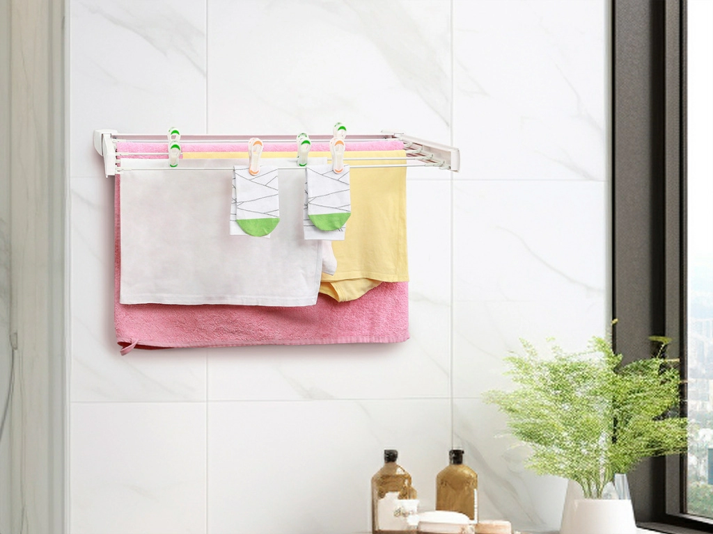 Настенная сушилка Hausmann Altair 70 идеально впишется в любой интерьер ванной комнаты