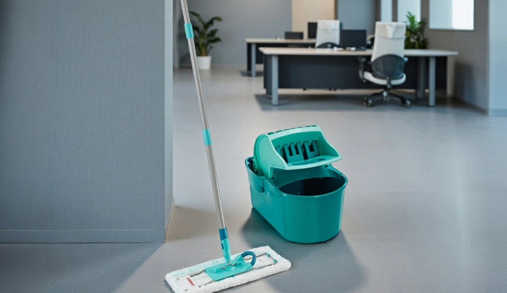 Набор с отжимом для влажной уборки в офисе Leifheit Profi Compact арт. 55092