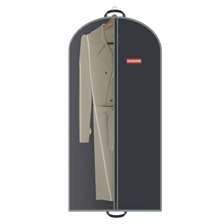 Полноразмерное изображение Чехол для одежды Hausmann 140x60см, черный фото 1