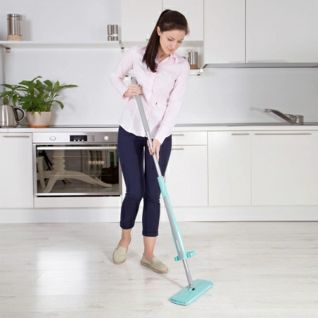 Швабра для влажной уборки Hausmann Cosmic Dry Hands Comfort с механизмом отжима фото 3