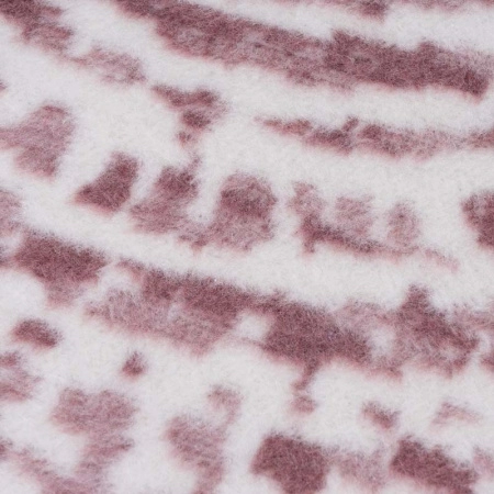 Плед 150x200см Pappel Cotton, белый с бордовым фото 3