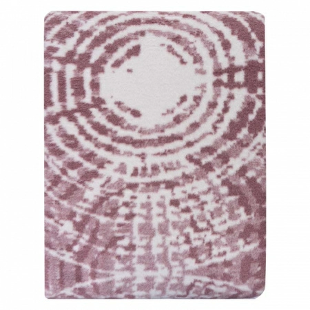 Плед 150x200см Pappel Cotton, белый с бордовым фото 2