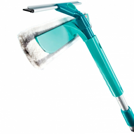 Щётка для мытья окон с губкой и телескопической ручкой Leifheit Basic Wet & Dry (100-155см) фото 2