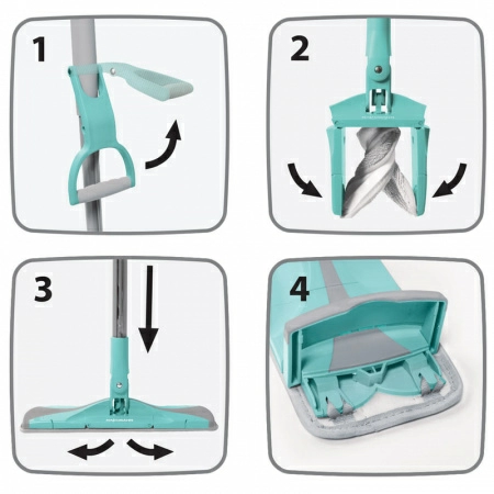 Швабра для мытья полов с отжимом Hausmann Care Clean version 2.0 фото 9