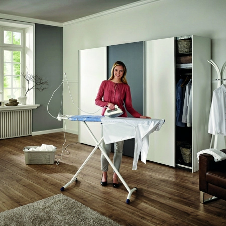 Гладильная доска с электроподключением Leifheit Airboard Solid Plus M 120х38см фото 6