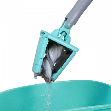 Швабра для влажной уборки Hausmann Cosmic Dry Hands Comfort с механизмом отжима фото 11