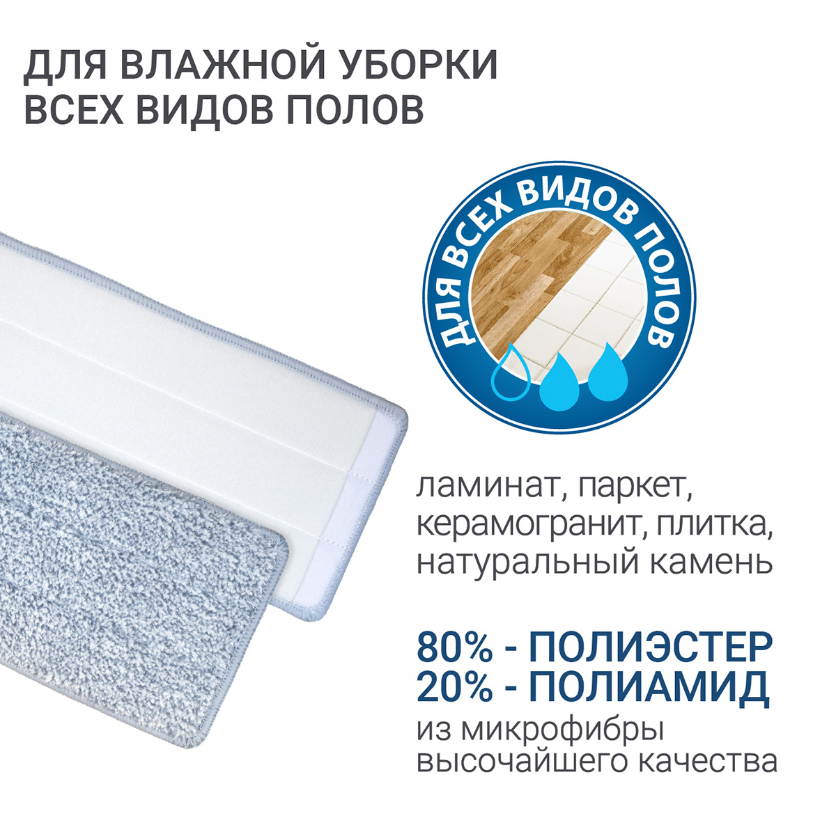 Сменная насадка для швабры Hausmann Elbrus HM-JN-106 фото 5