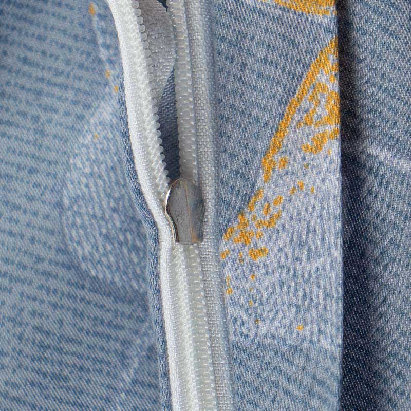 Комплект постельного белья 1,5-спальный Pappel leaves on blue фото 3