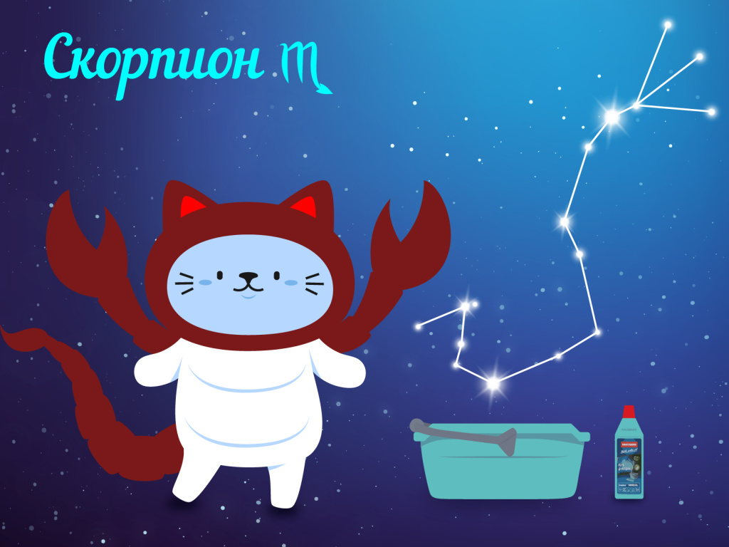 Скорпион — уборка глубоко и тщательно