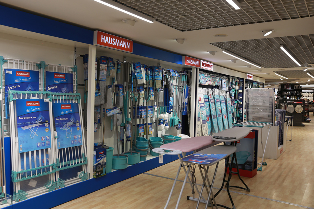Товары Hausmann и Leifheit на полках