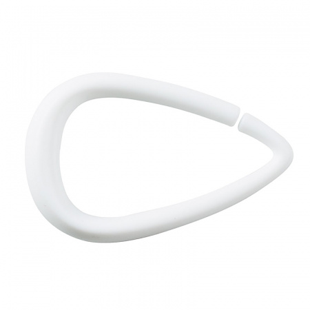 Кольца для штор Spirella Drop, 12шт, пластик, цвет белый фото 1