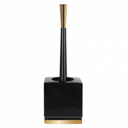 Ерш с подставкой Spirella Roma, черный с золотом фото 1