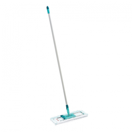 Швабра с рифленой ручкой Leifheit Hausrein micro duo, цвет серебряный фото 1