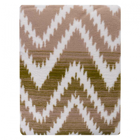 Плед 150x200см Pappel Cotton, красный с бежевым фото 3