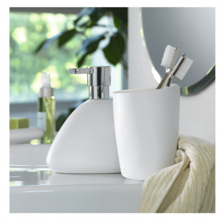 Стакан для зубных щеток Spirella Etna, белый фото 2