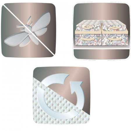 Кофр для хранения Hausmann Paisley 100x50x15см, бежевый фото 4