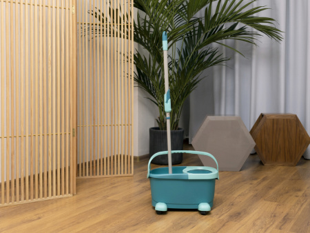 Набор для уборки Leifheit Clean Twist швабра и ведро с отжимом на колесиках фото 7