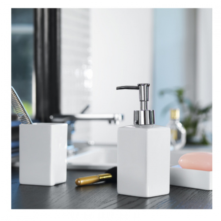 Мыльница Spirella Quadro, цвет белый фото 2