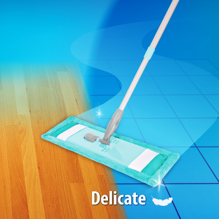 Швабра для уборки деликатных поверхностей Hausmann с телескопической ручкой фото 4