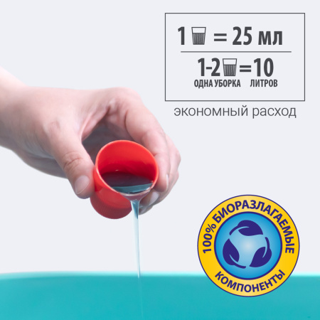 Гель для мытья пола Hausmann универсальный 1л фото 7