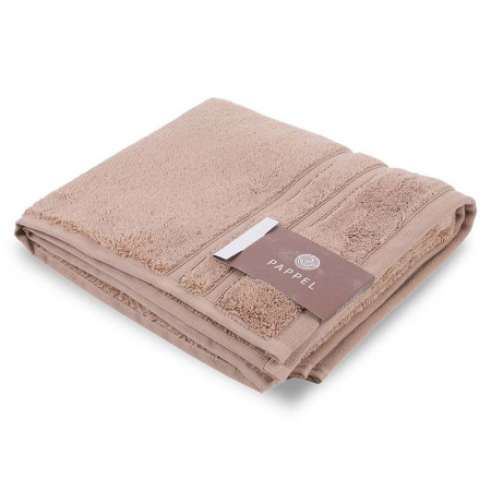 Полотенце махровое Pappel Cirrus/S 50x100см, цвет бежевый фото 1