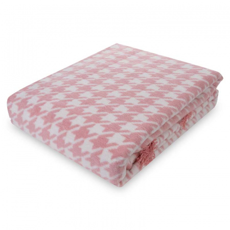 Плед 150x200см Pappel Scotch Jacquard, розовый фото 1