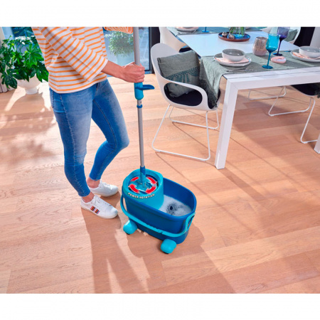 Комплект для влажной уборки Leifheit Clean Twist M Ergo швабра и ведро на колесиках фото 8