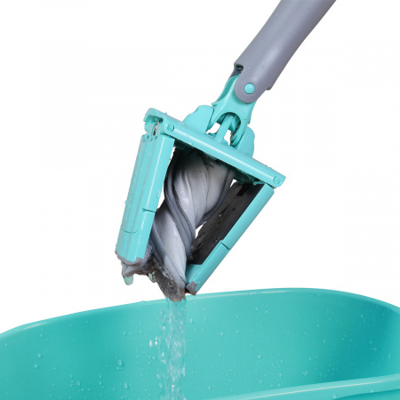 Швабра для влажной уборки Hausmann Cosmic Dry Hands Comfort с механизмом отжима фото 11