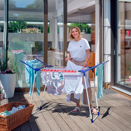 Сушилка для белья напольная, Leifheit Pegasus 150 Solid Slim, 55см фото 11