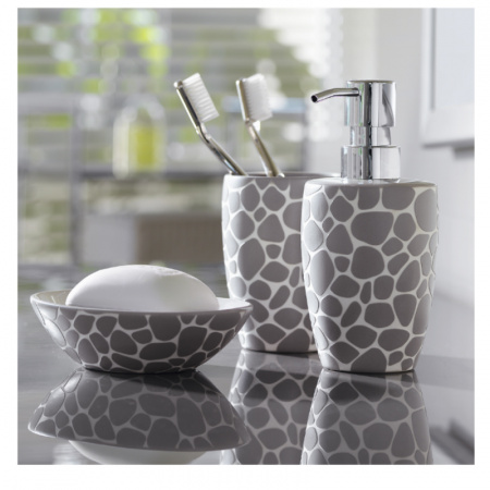 Ерш для унитаза Darwin Pebble Spirella, керамика, цвет серый фото 2